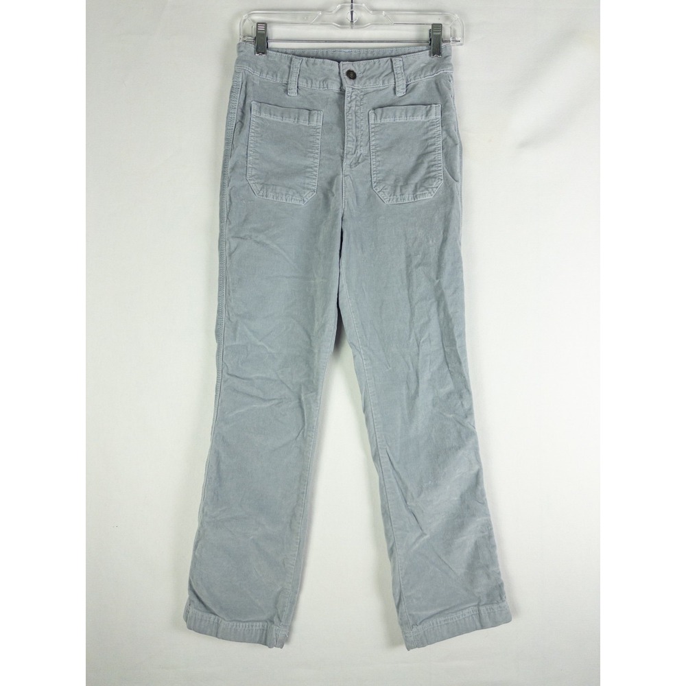 Free People Corduroy Pants Womens 25 Light Blue Patch Pocket Boho Y2K